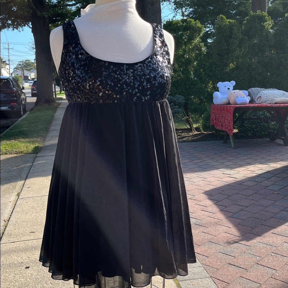 H&M Black Sequin Dress